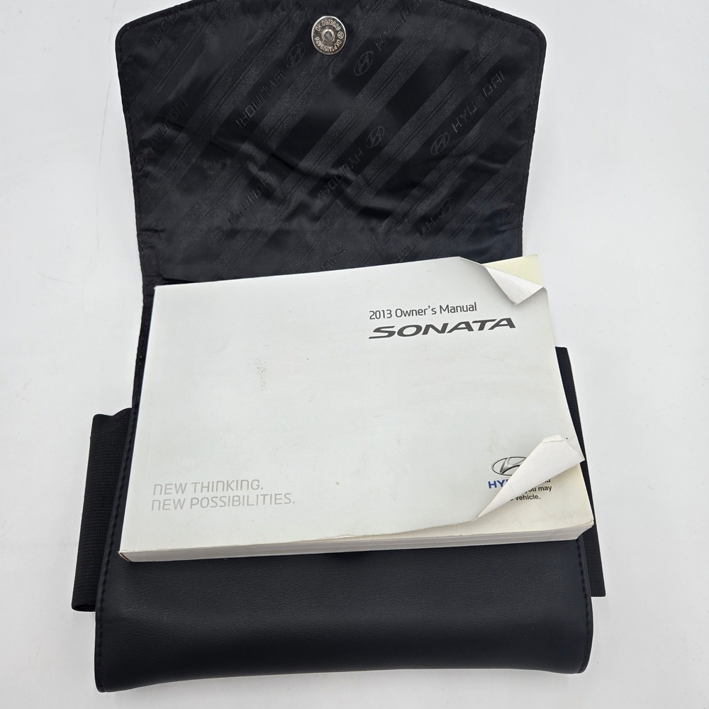 OEM 2013 Hyundai Sonata Owner's Manual Book Set W/ Case